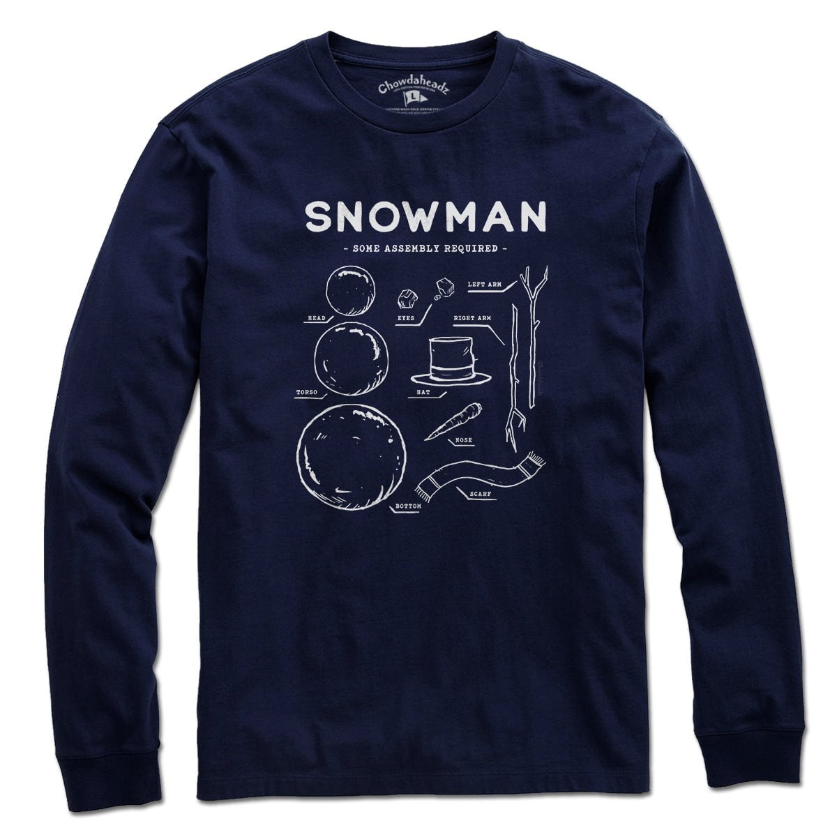 Snowman Blueprint T-Shirt