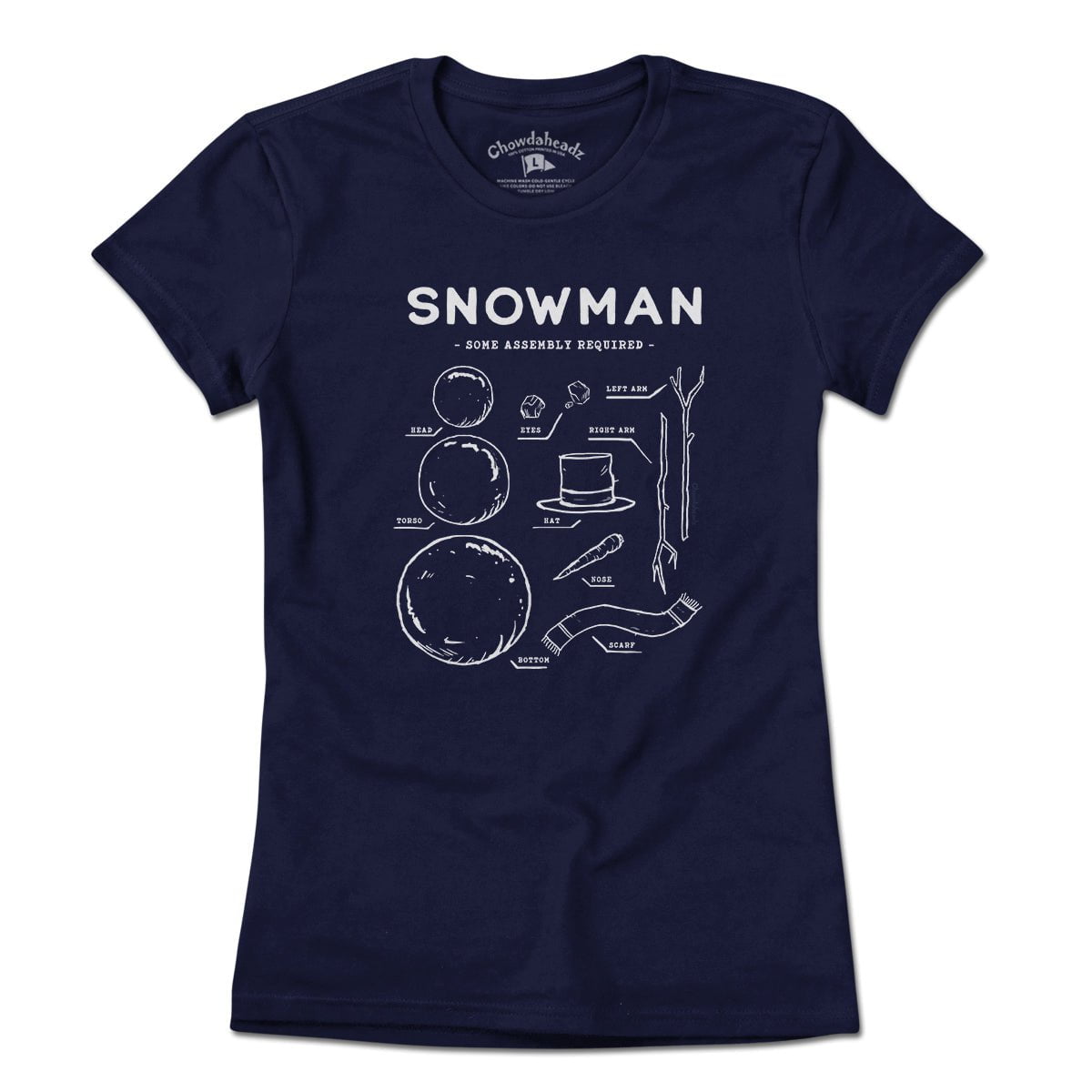 Snowman Blueprint T-Shirt