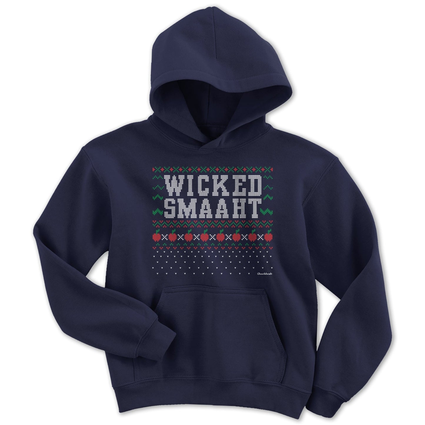 Wicked Smaaht Ugly Holiday Sweater Youth Hoodie