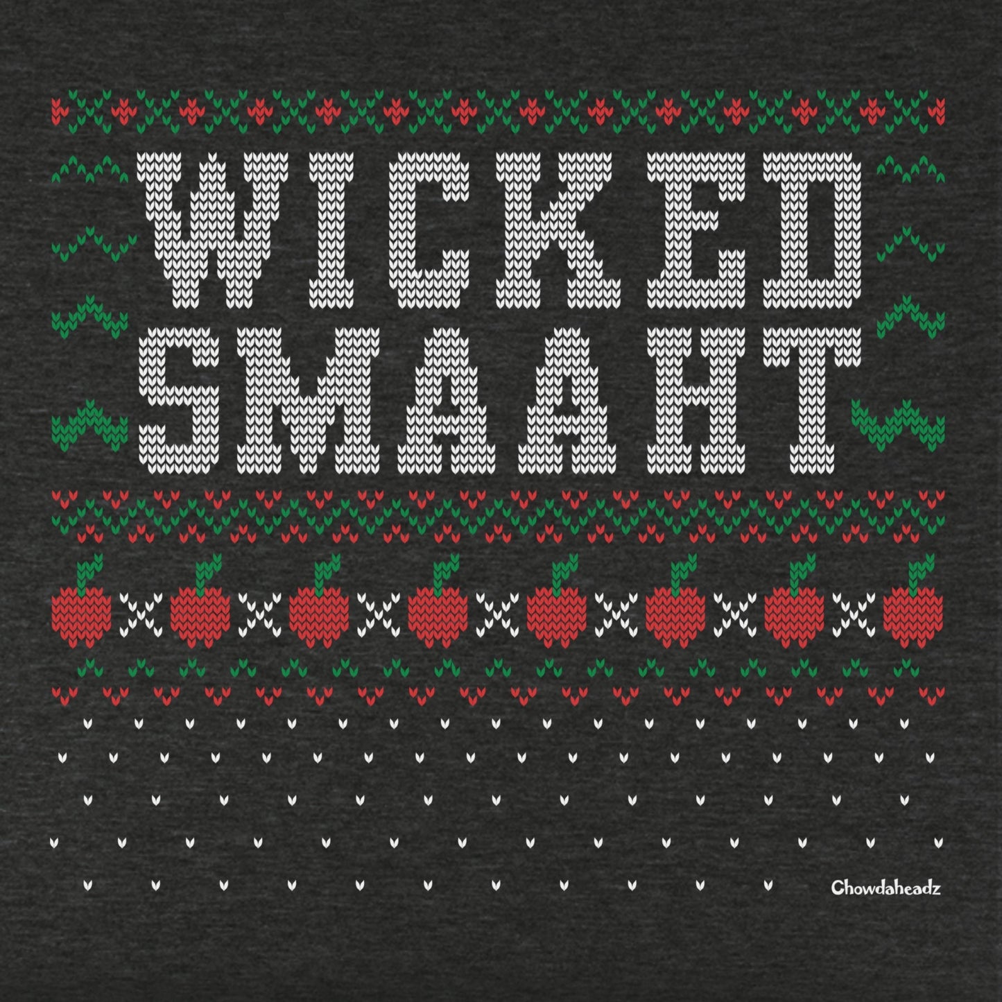 Wicked Smaaht Ugly Holiday Sweater Youth Hoodie