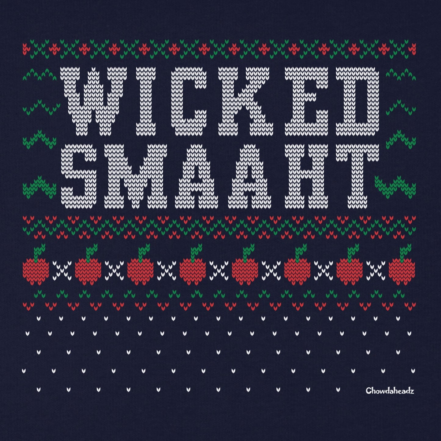 Wicked Smaaht Ugly Holiday Sweater Youth Hoodie
