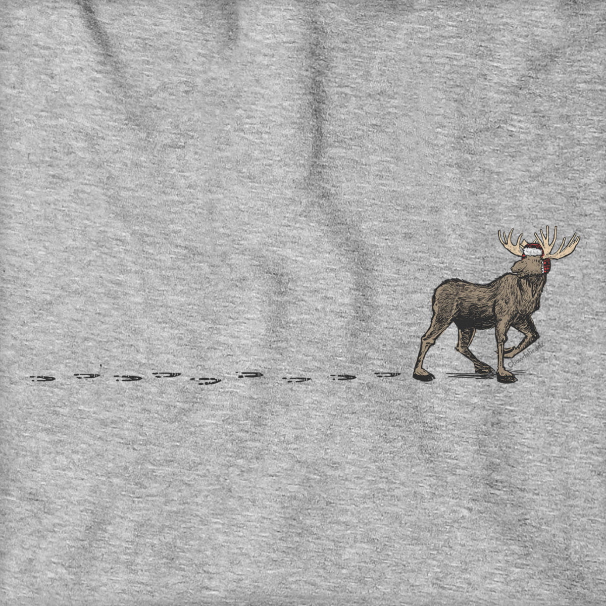Winter Moose Tracks Hoodie