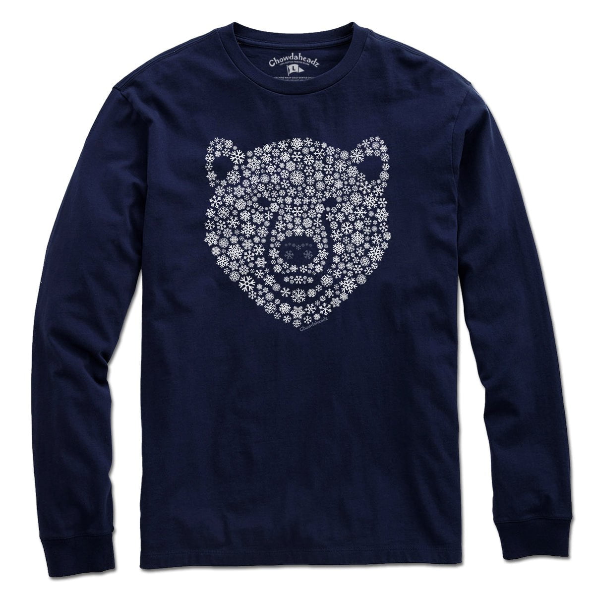 Snowflake Polar Bear Face T-Shirt