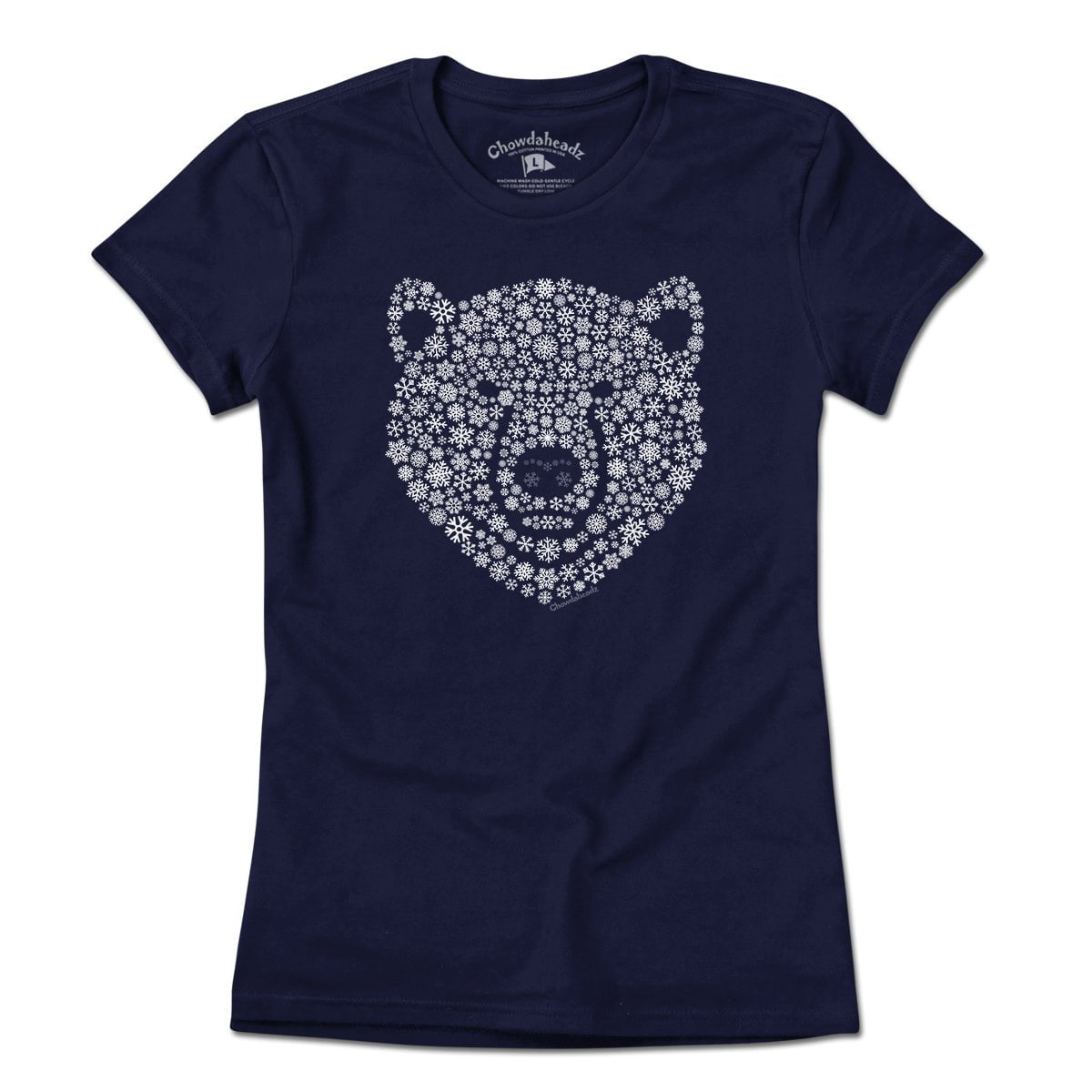 Snowflake Polar Bear Face T-Shirt