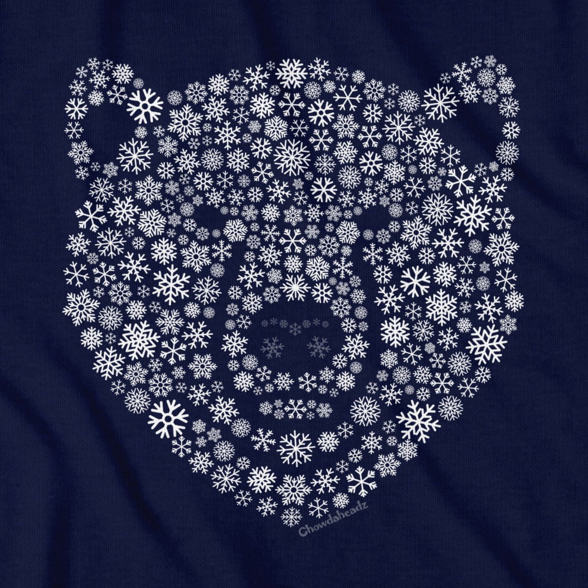 Snowflake Polar Bear Face T-Shirt