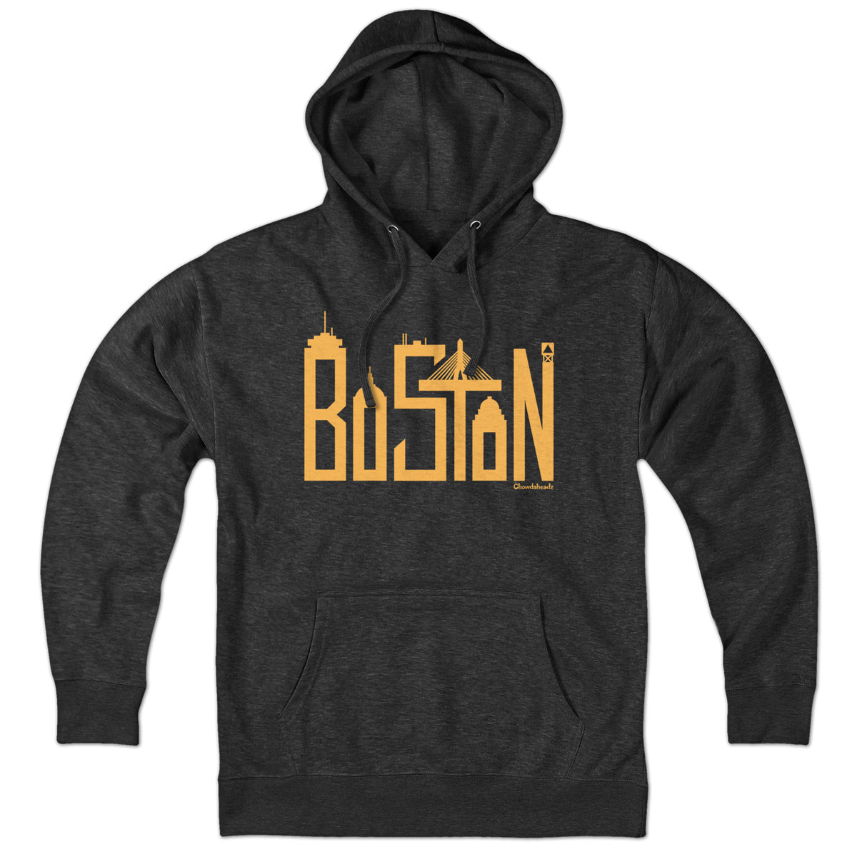 Boston Skyline Letters Hoodie