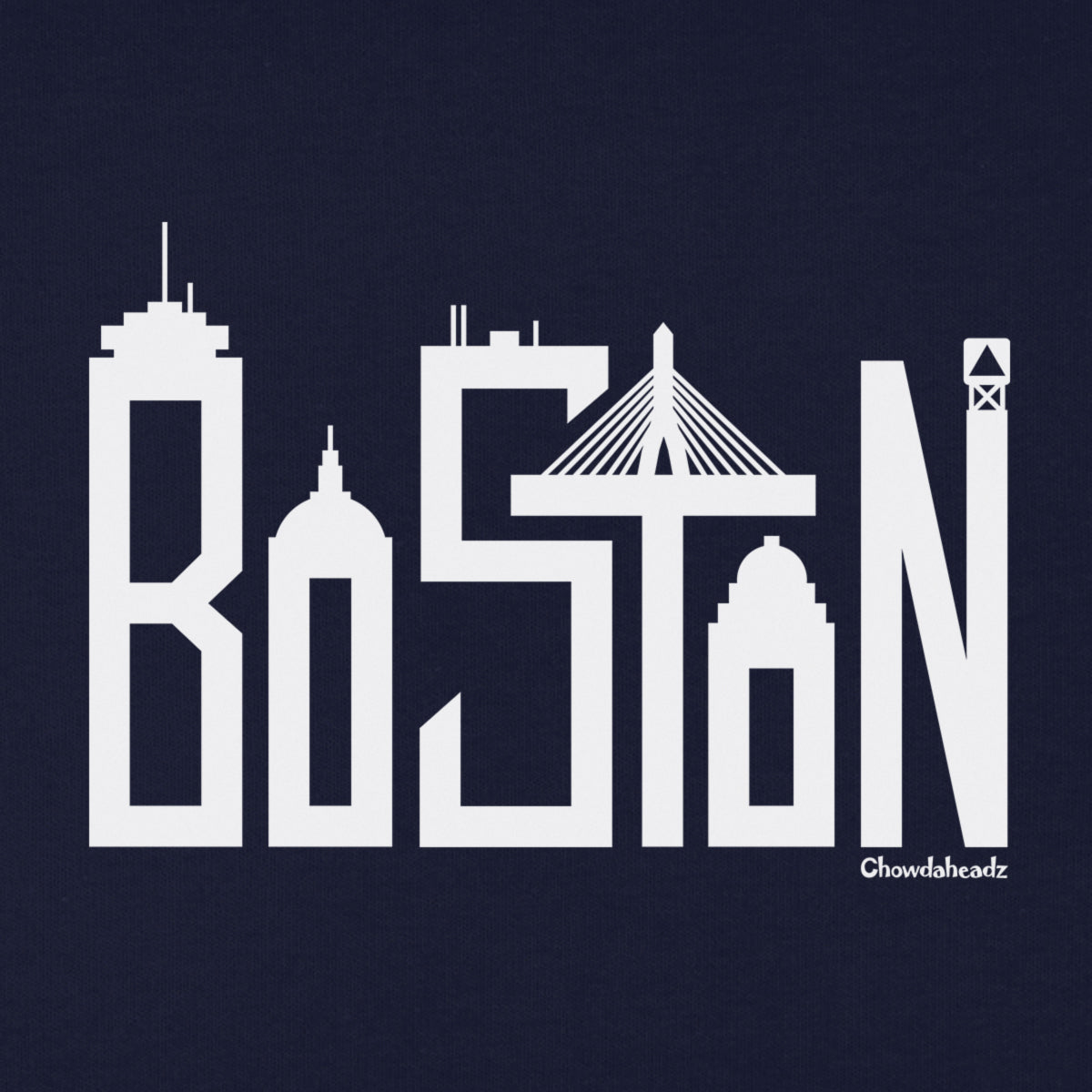 Boston Skyline Letters Youth Hoodie