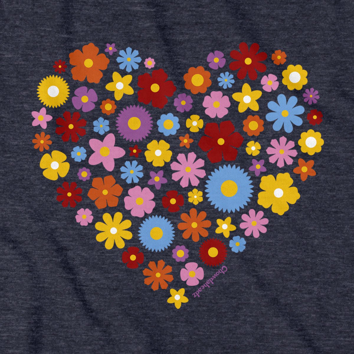 Spring Flowers Heart Hoodie