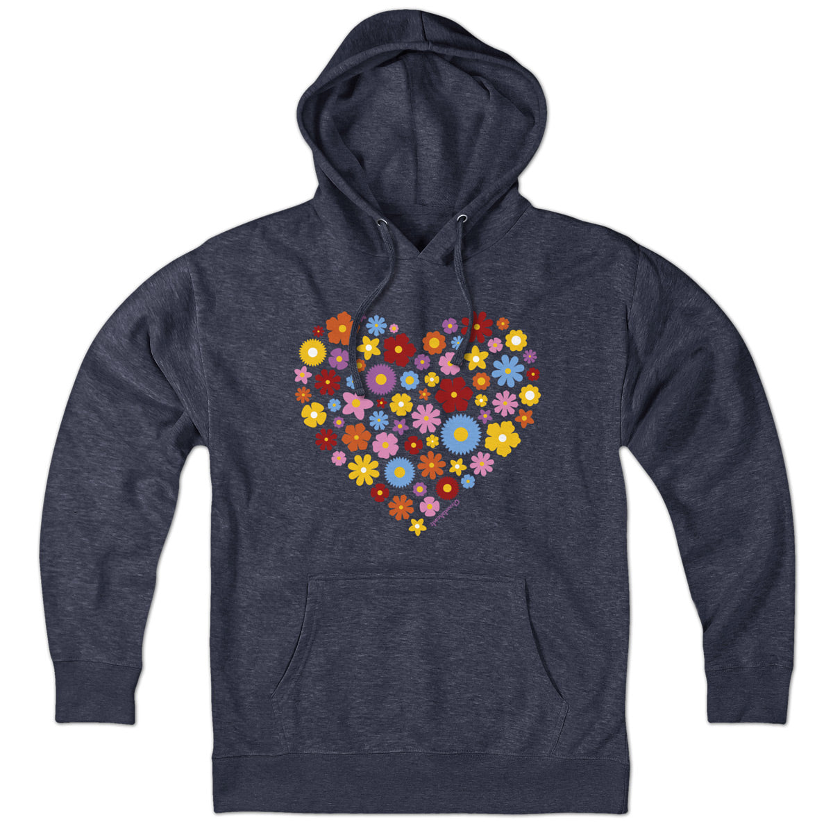 Spring Flowers Heart Hoodie