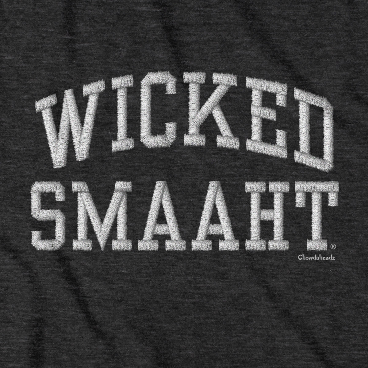 Wicked Smaaht Faux Embroidery Tailgater Hoodie