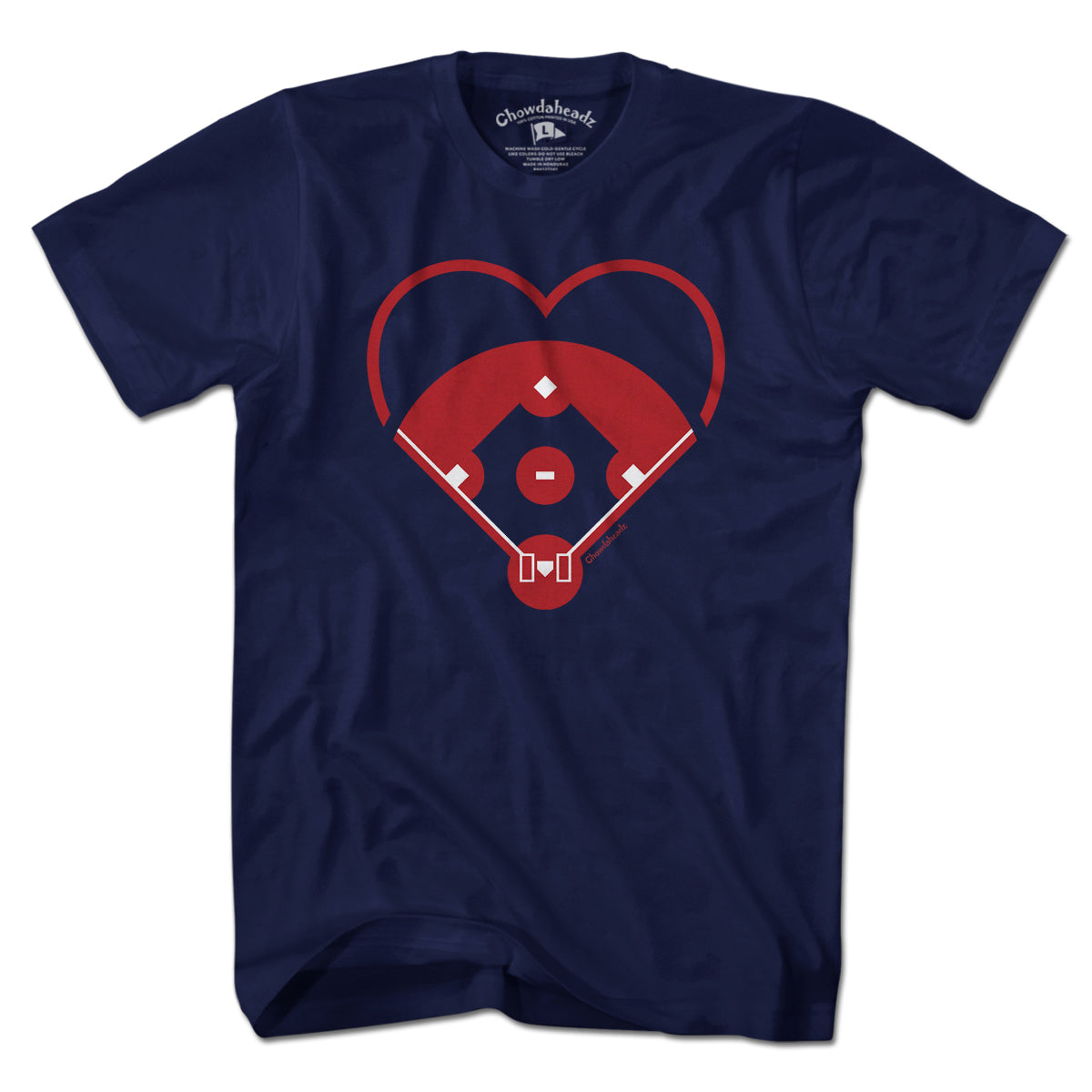 Baseball Diamond Heart T-Shirt