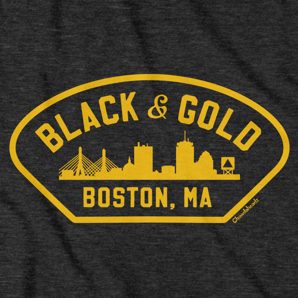 Black & Gold Boston Naval T-Shirt