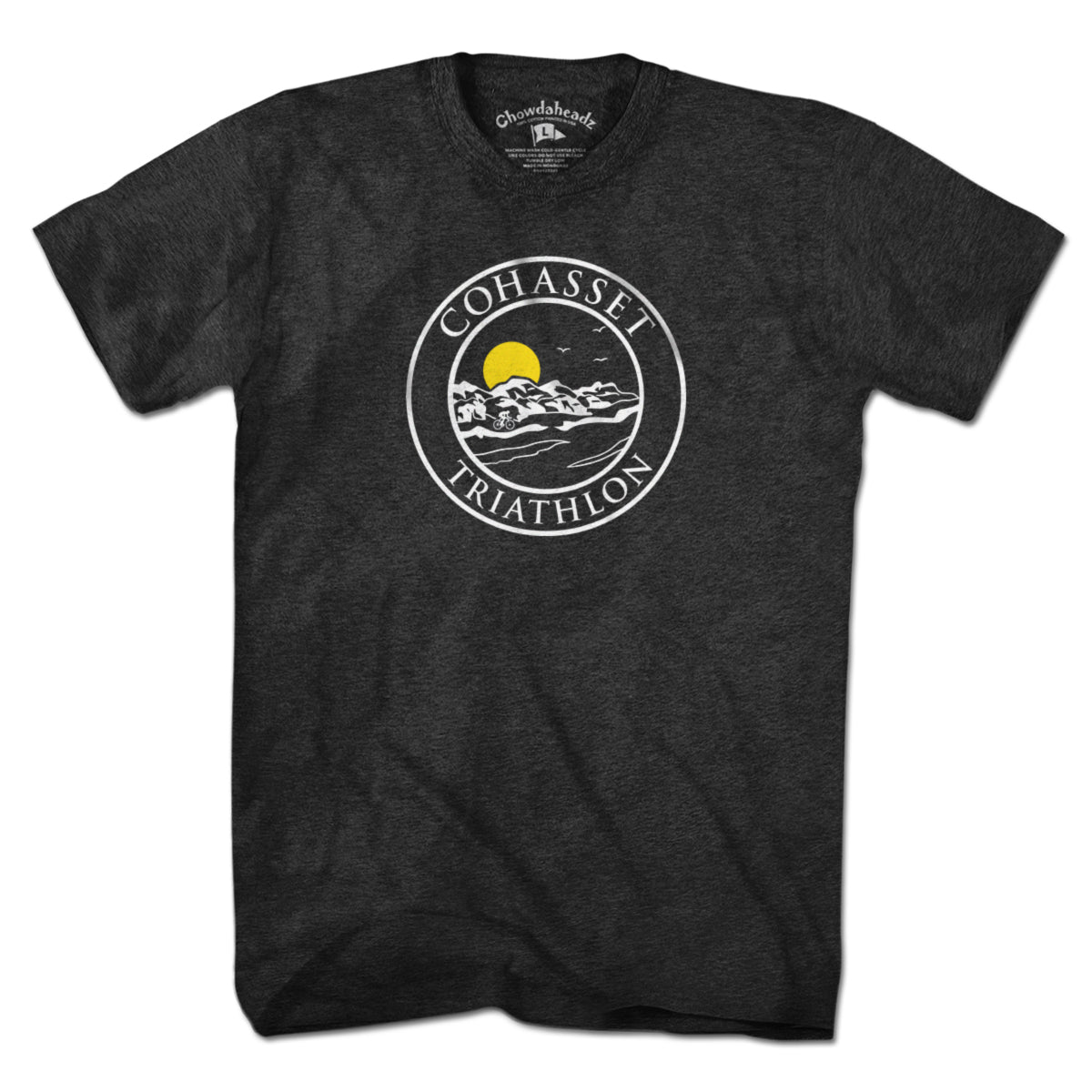 Cohasset Triathlon White Logo T-Shirt