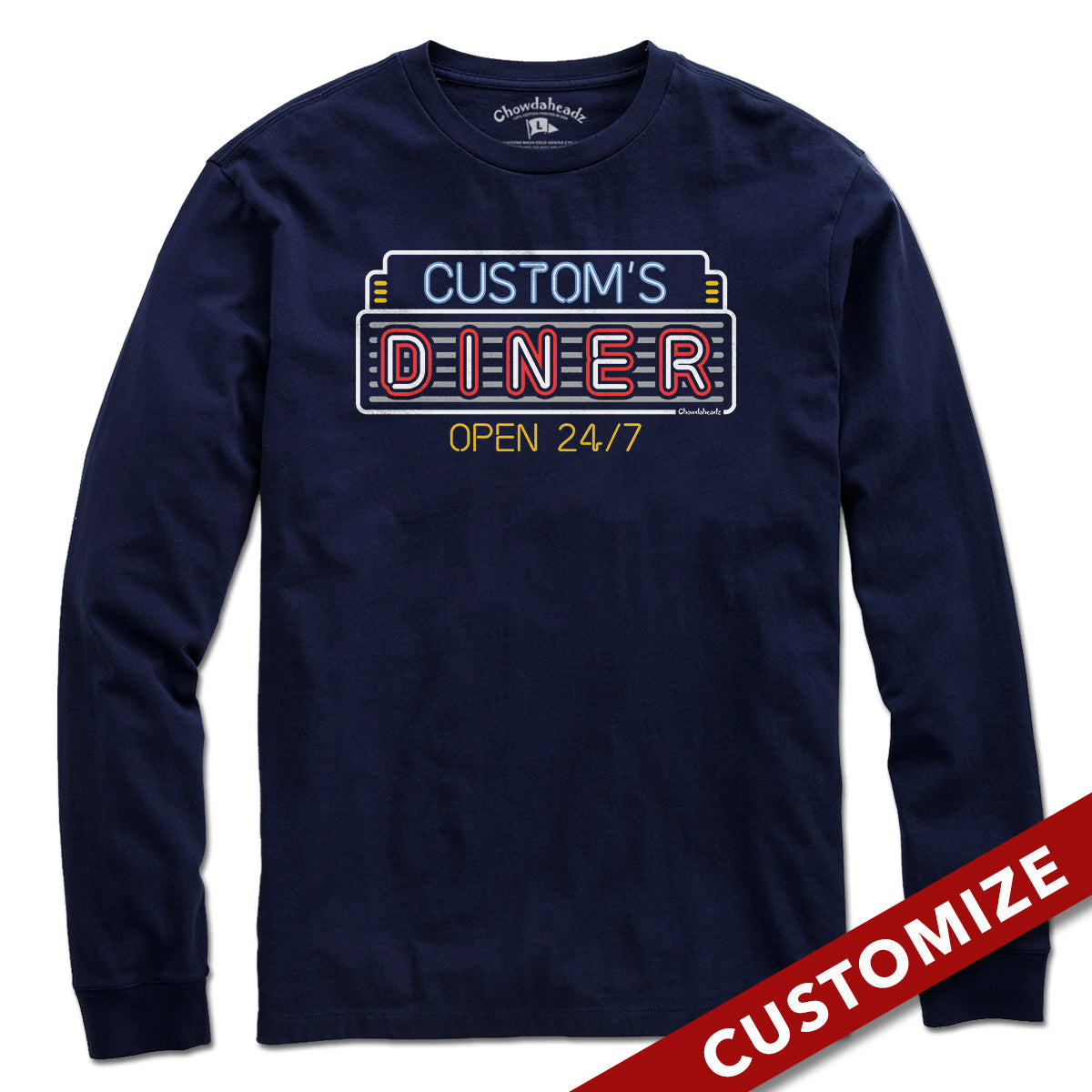 Custom Name's Diner T-Shirt