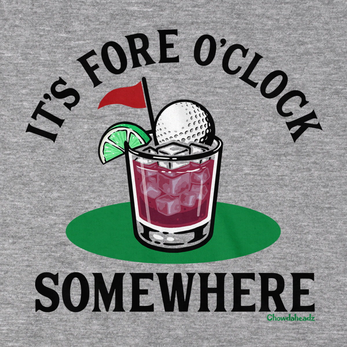 It's Fore O' Clock Somewhere Golf Cocktail Hoodie