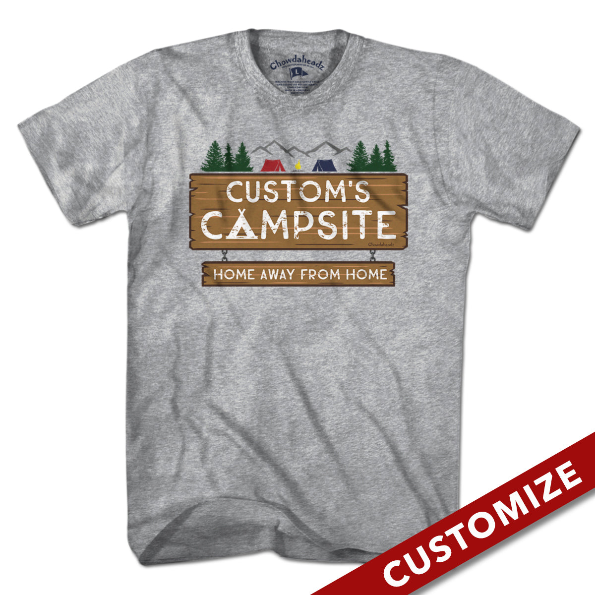 Custom Name's Campsite Sign T-Shirt