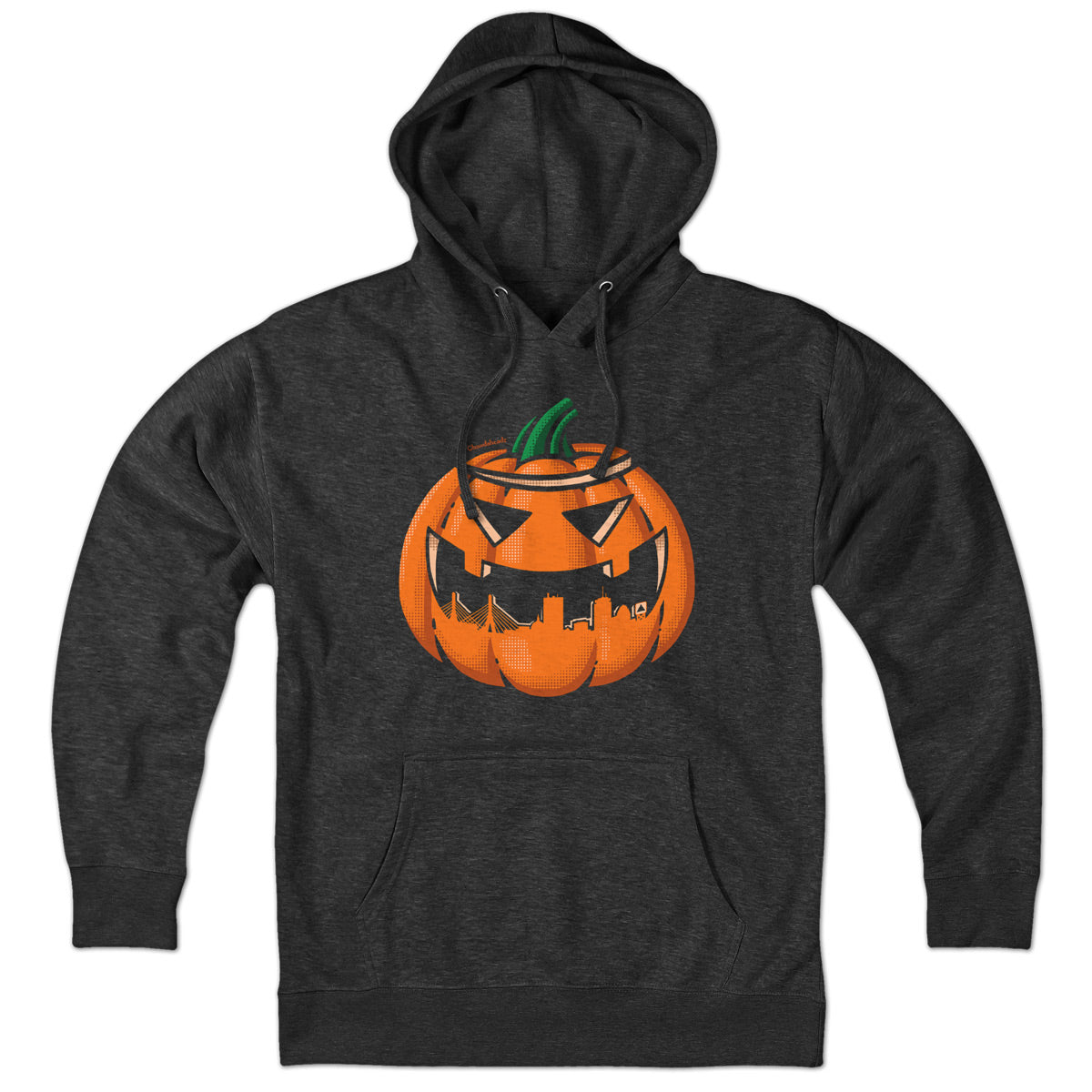 Boston Skyline Jack O' Lantern Hoodie