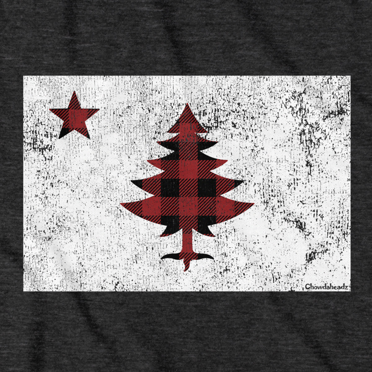 Buffalo Plaid Maine Flag T-Shirt