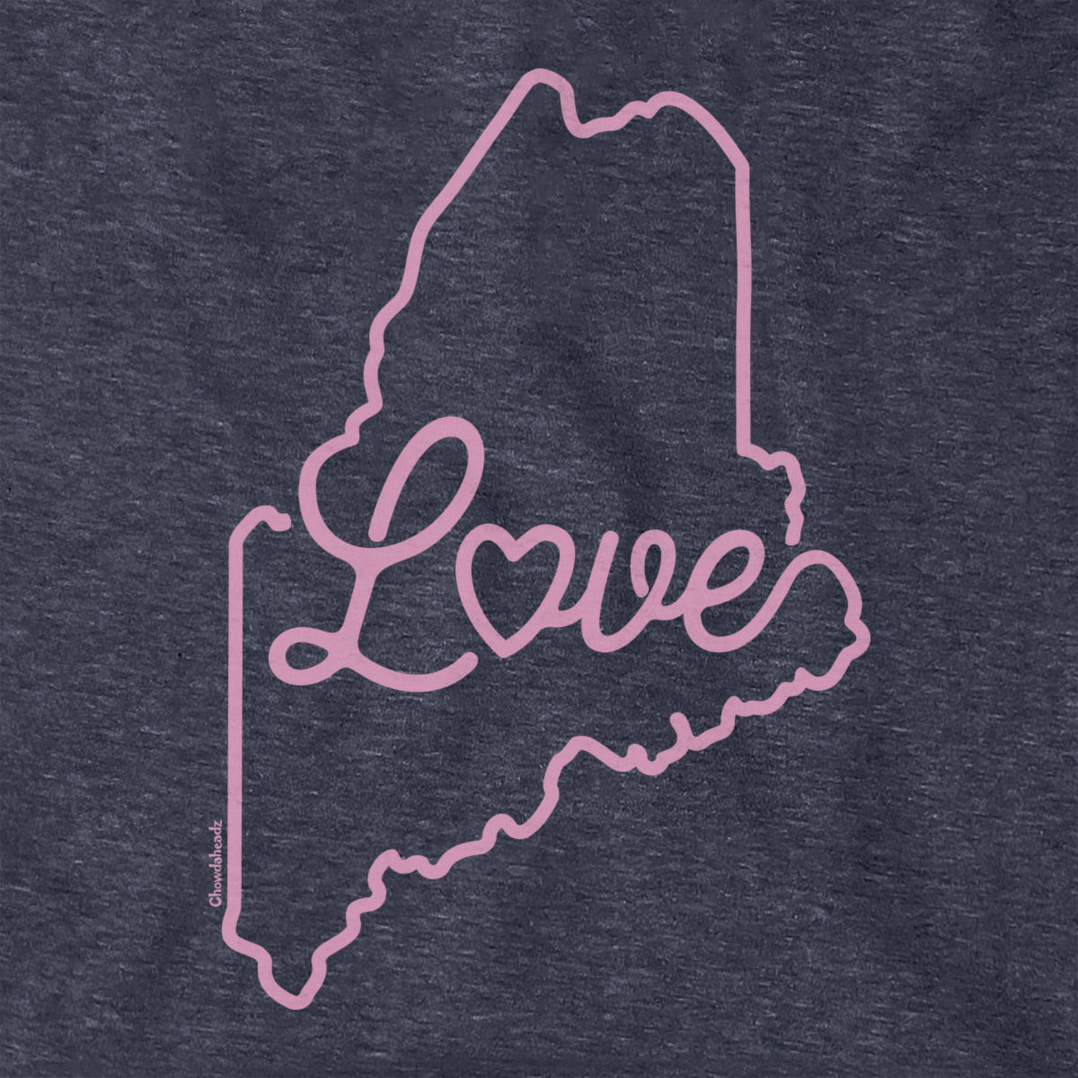 Love Maine Script Hoodie