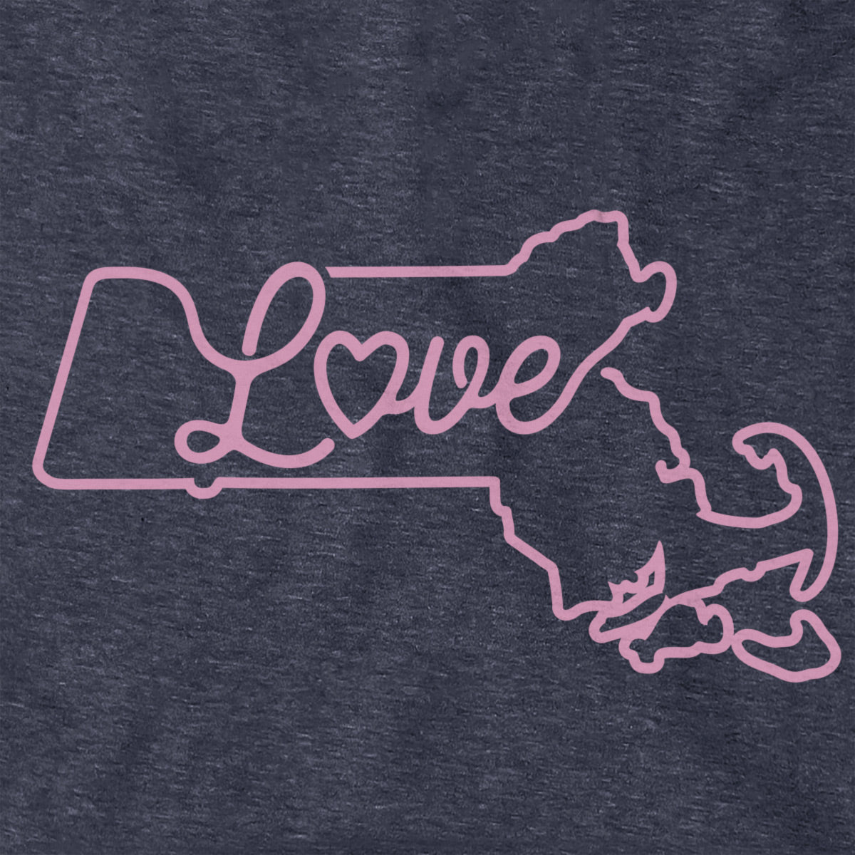 Love Massachusetts Script Hoodie