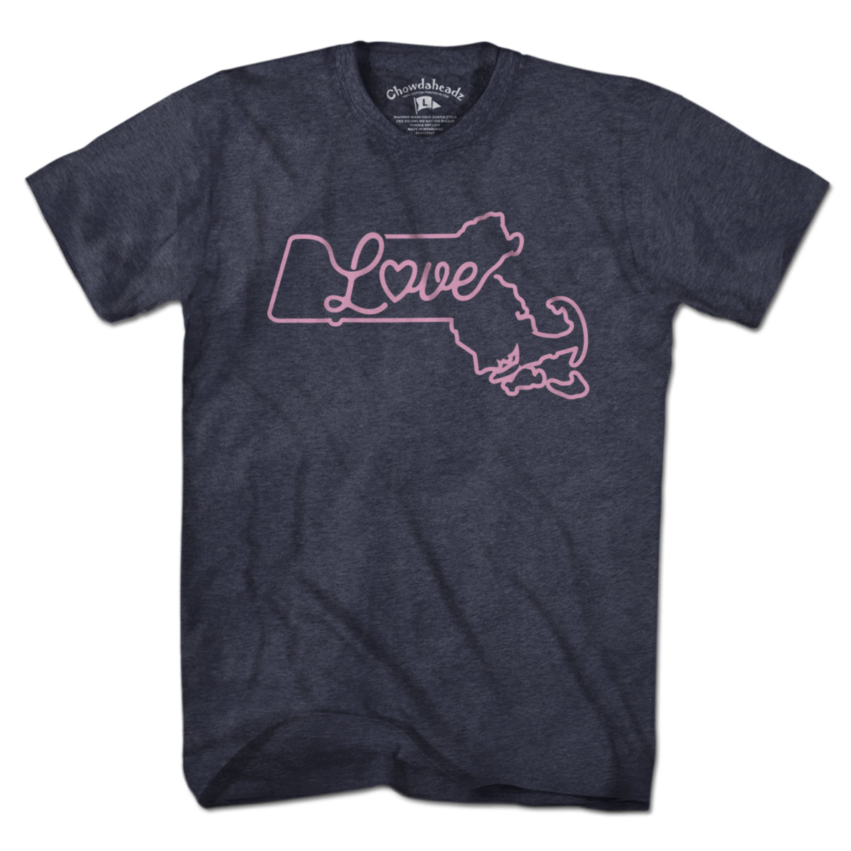 Love Massachusetts Script T-Shirt