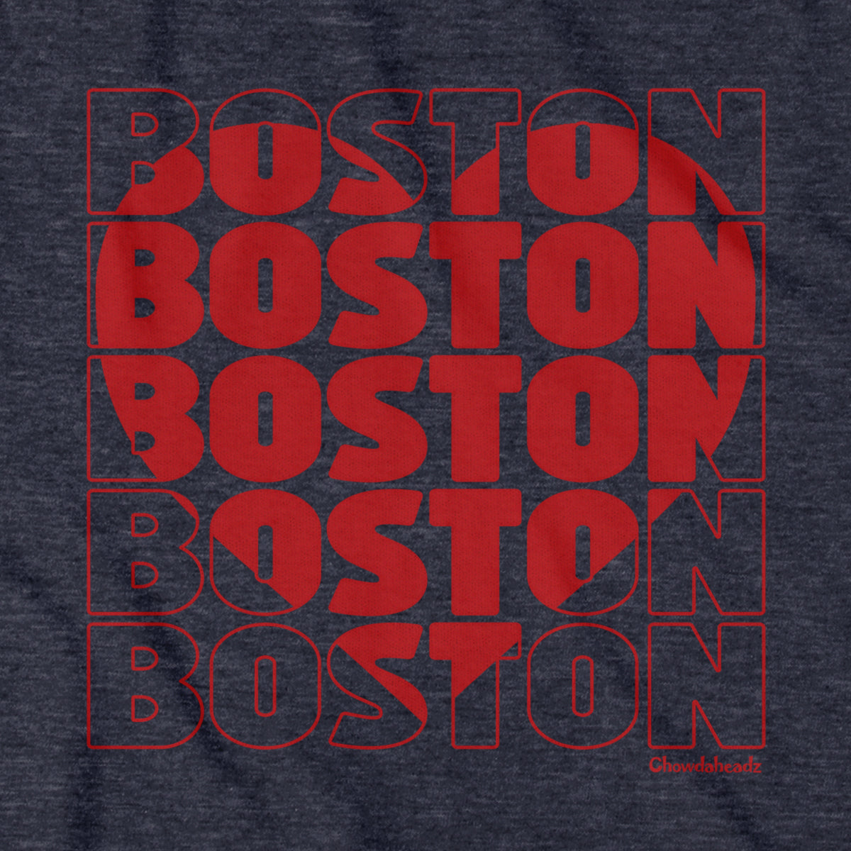 Stacked Boston Heart Hoodie