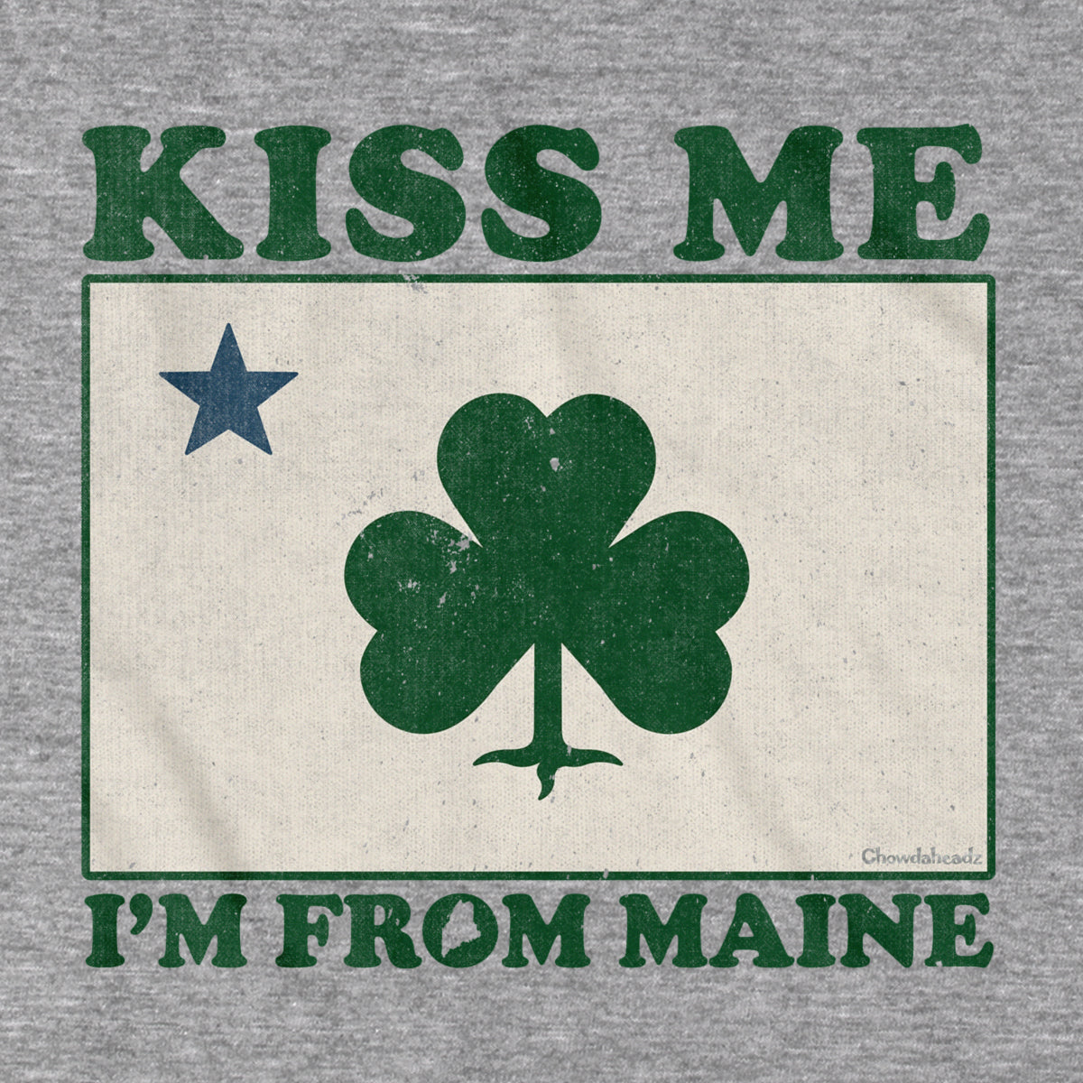 Kiss Me I'm From Maine Shamrock T-Shirt