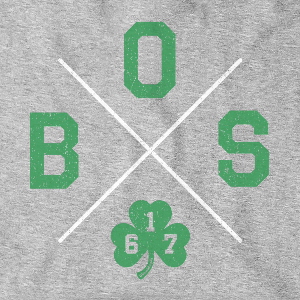 BOS Shamrock Crossed Out Hoodie