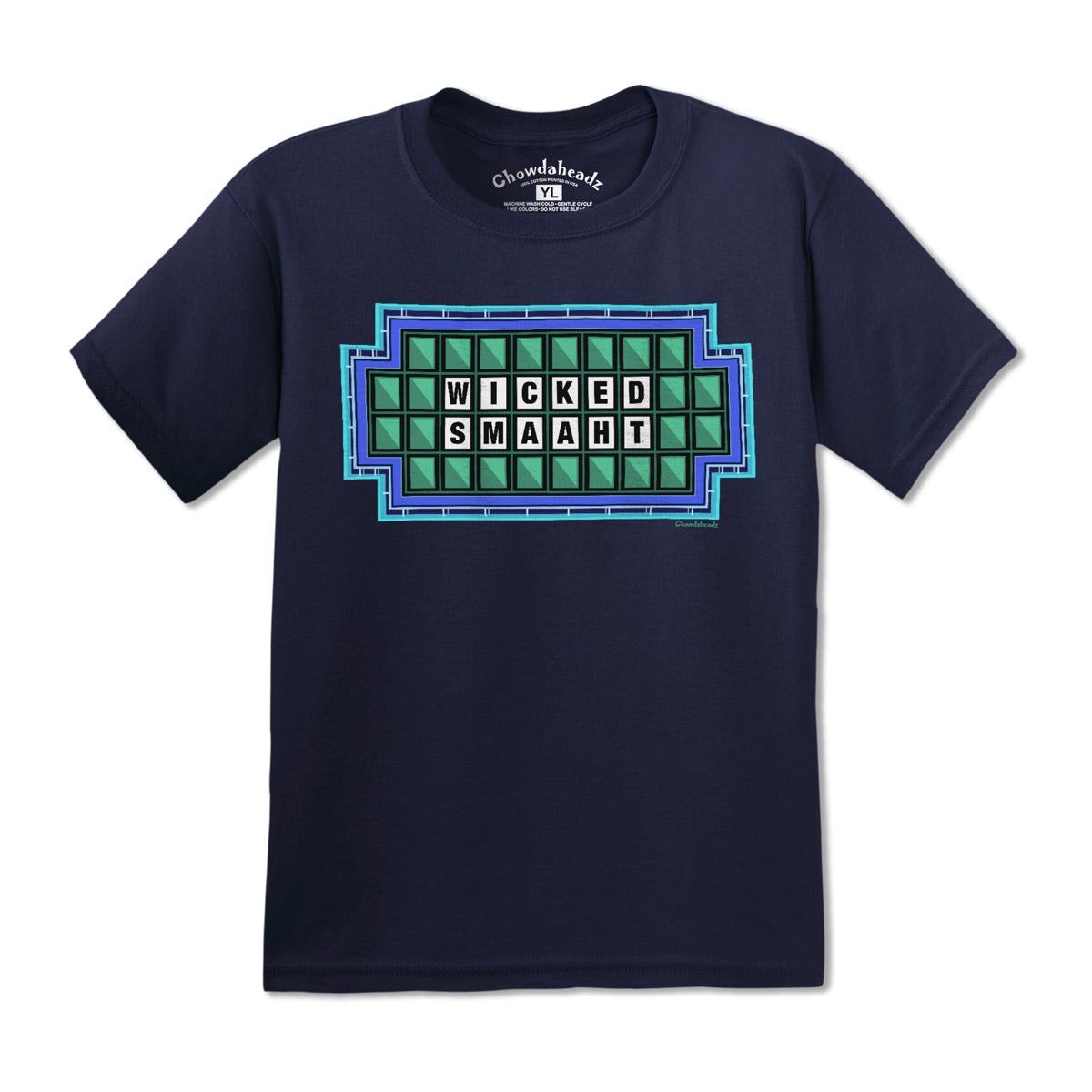 Wicked Smaaht Puzzle Board Youth T-Shirt