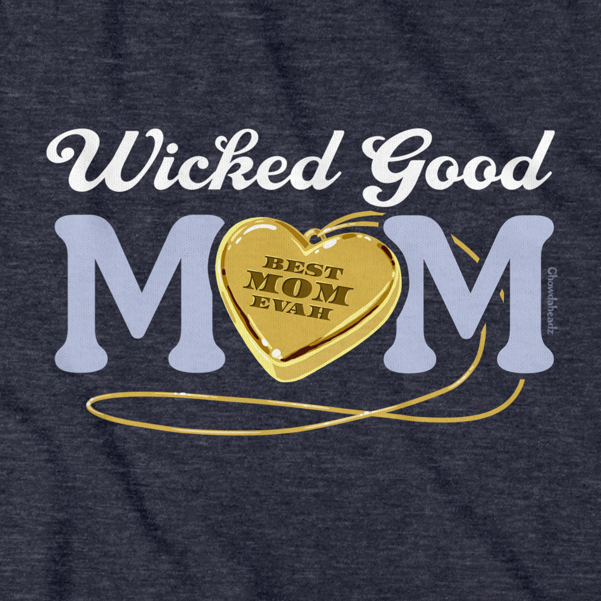 Wicked Good Mom Heart Pendant Hoodie