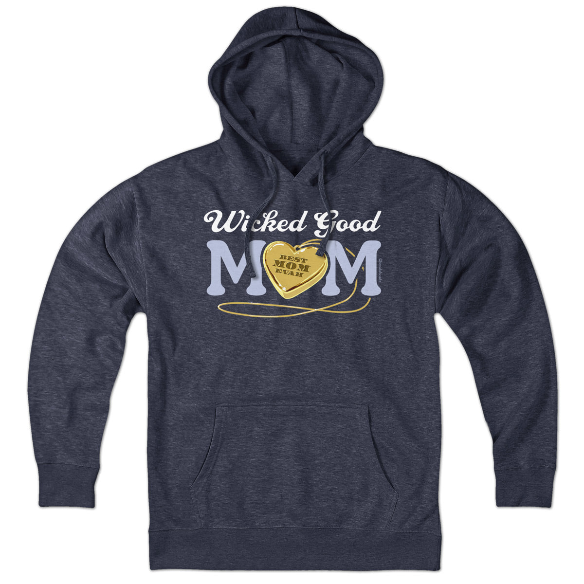 Wicked Good Mom Heart Pendant Hoodie
