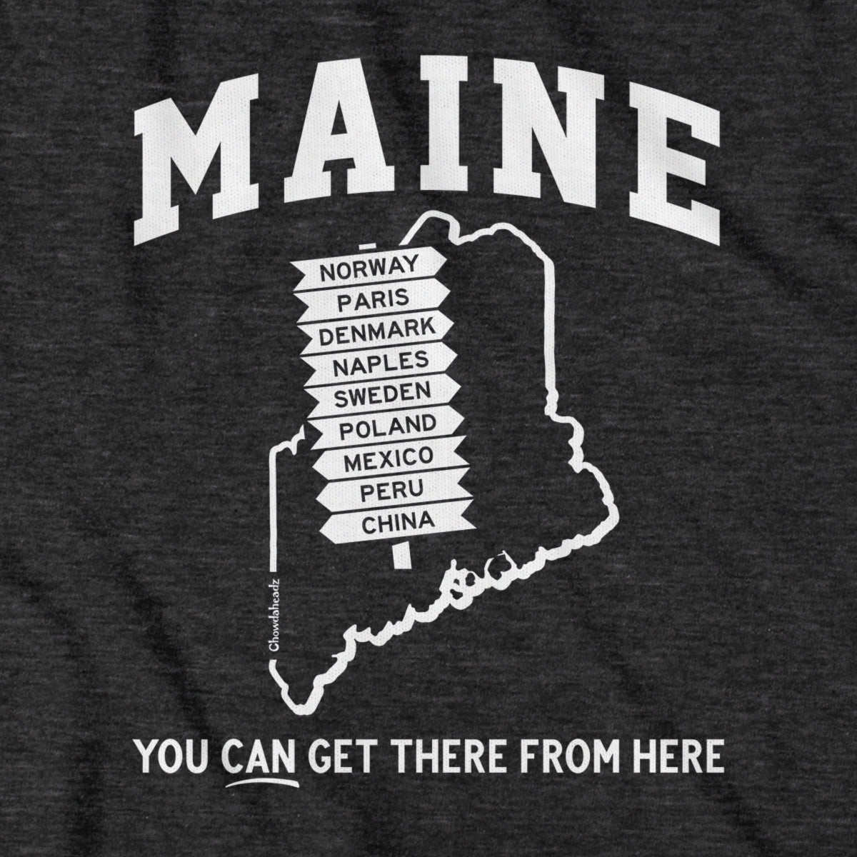 Maine You Can Get There From Here Hoodie