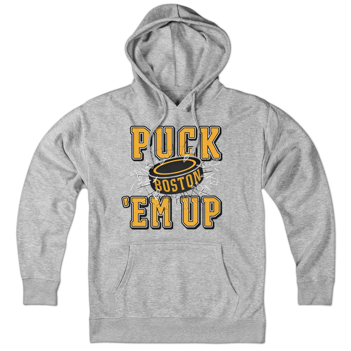 Puck 'Em Up Boston Hockey Hoodie