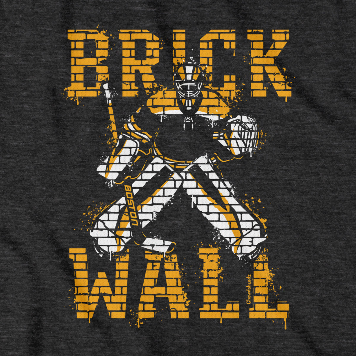 Brick Wall Boston Hockey Youth T-Shirt