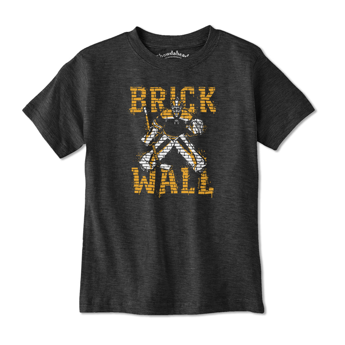 Brick Wall Boston Hockey Youth T-Shirt
