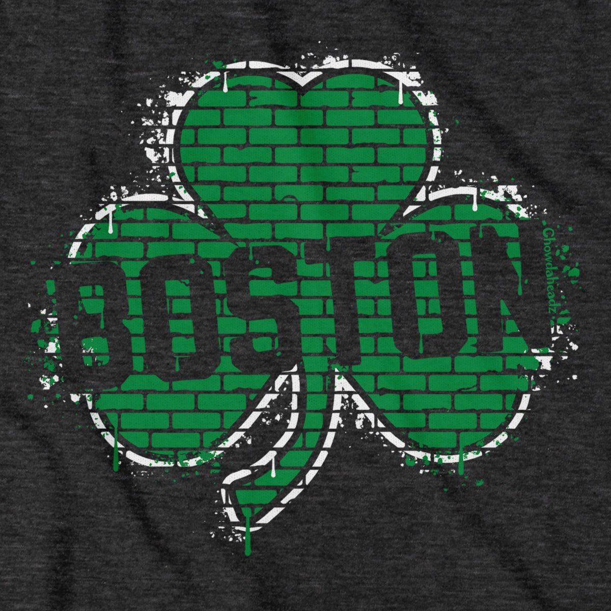 Boston Shamrock Graffiti Tailgater Hoodie