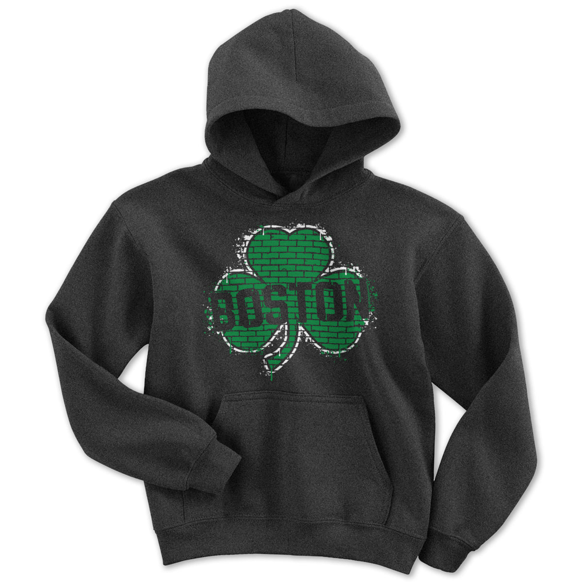 Boston Shamrock Graffiti Youth Hoodie