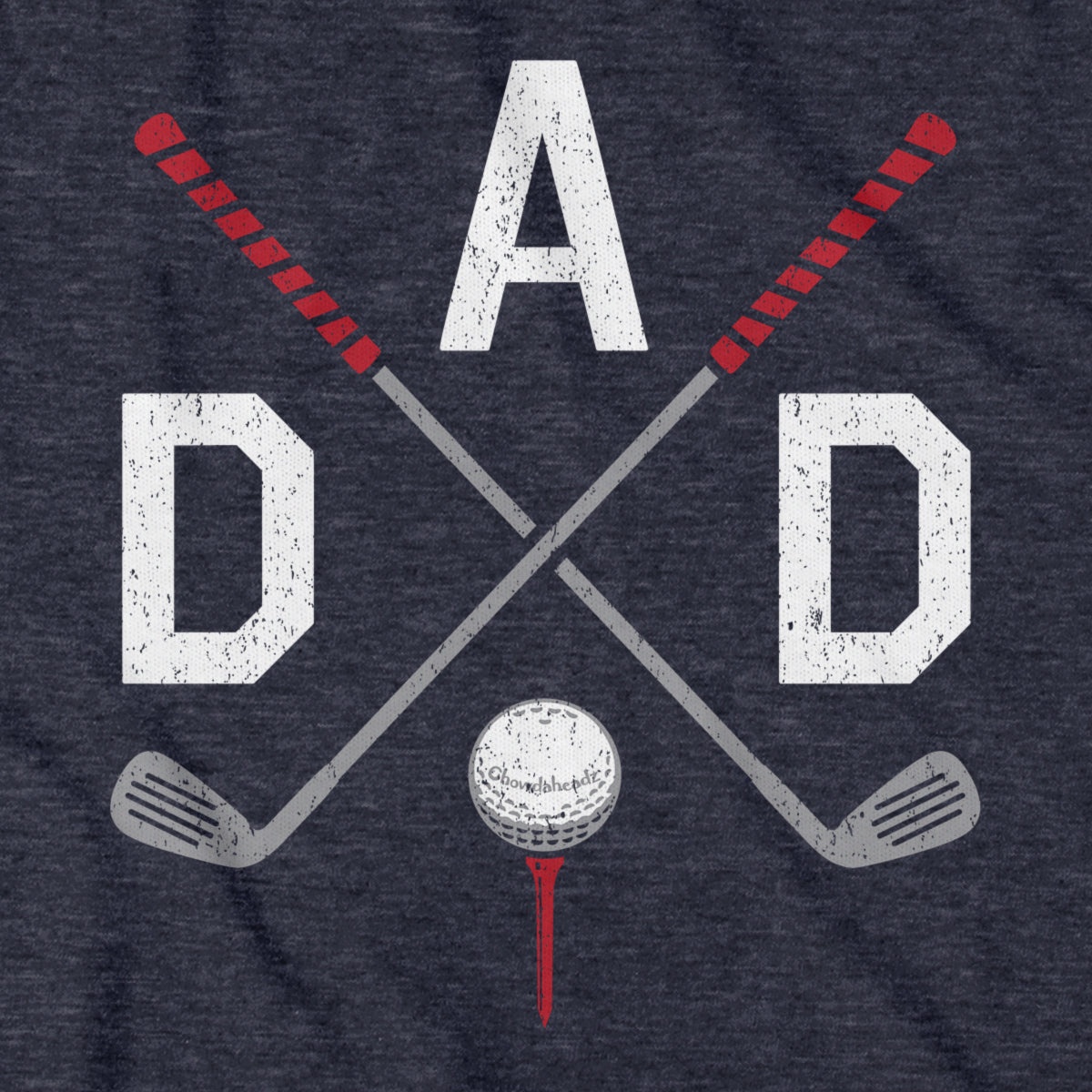 DAD Cross Clubs Golf T-Shirt