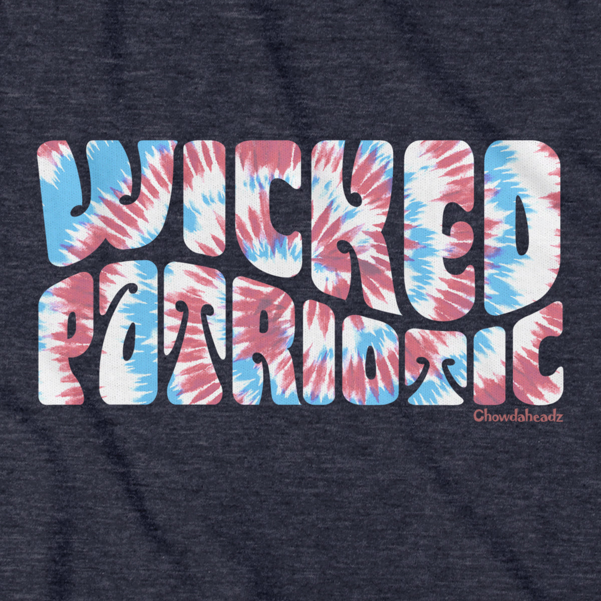 Wicked Patriotic Tie Dye Hoodie