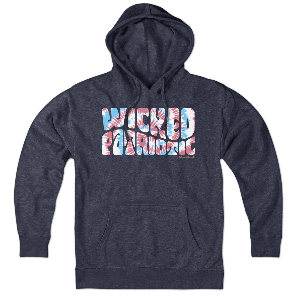 Wicked Patriotic Tie Dye Hoodie
