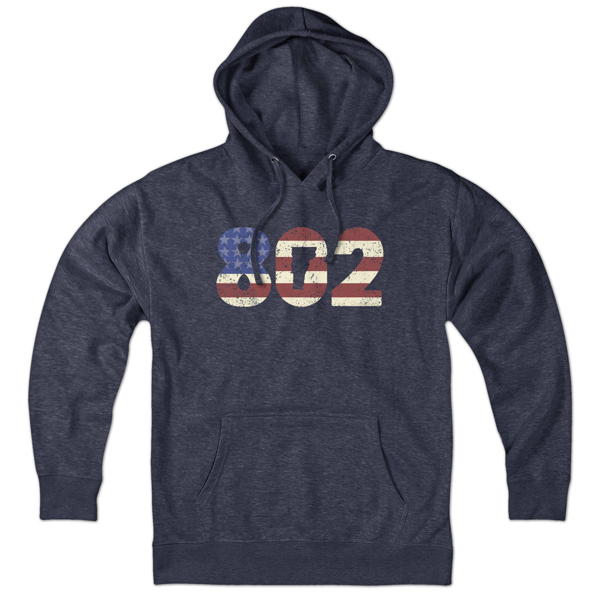 Patriotic 802 Vermont Hoodie