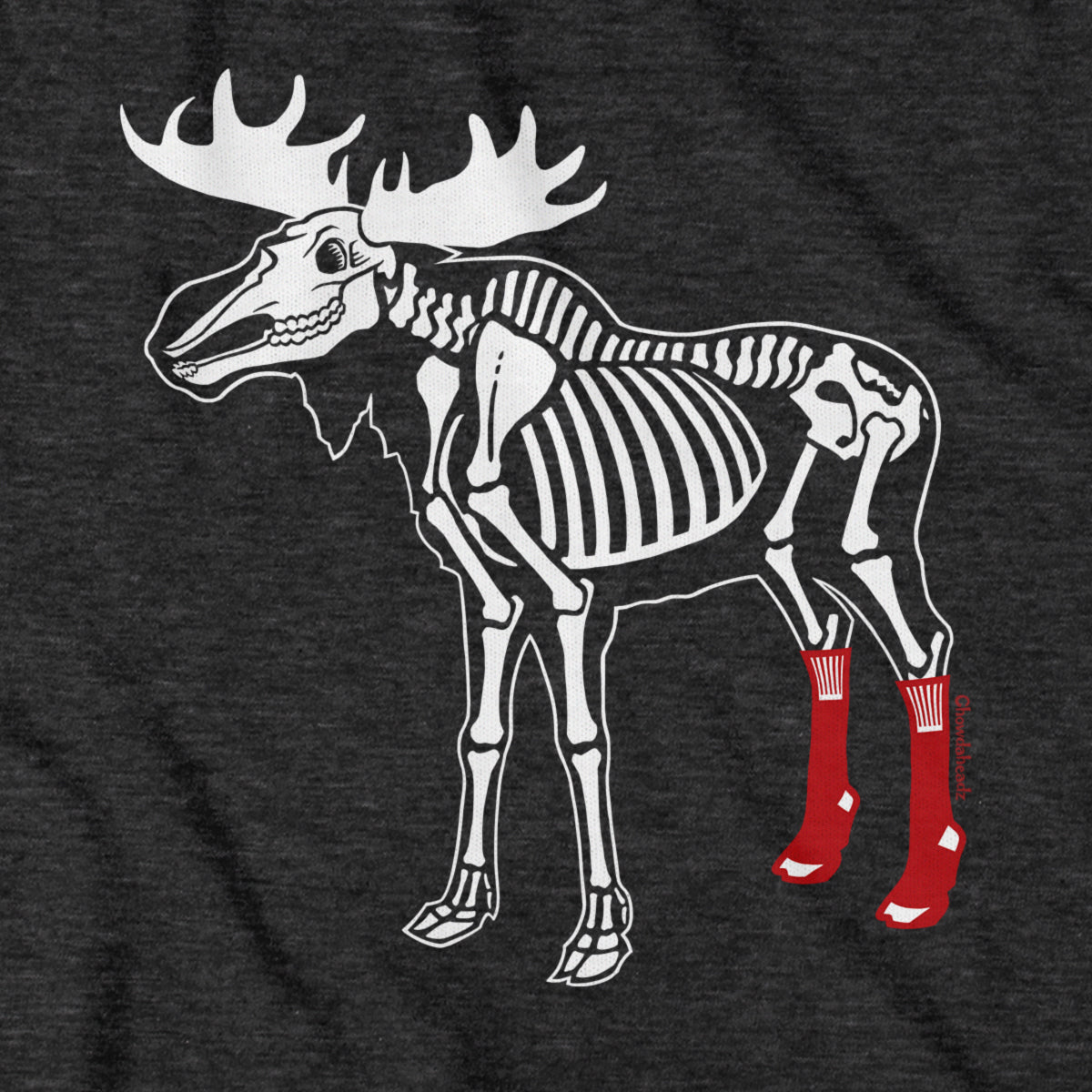 Socks On Moose Skeleton Hoodie
