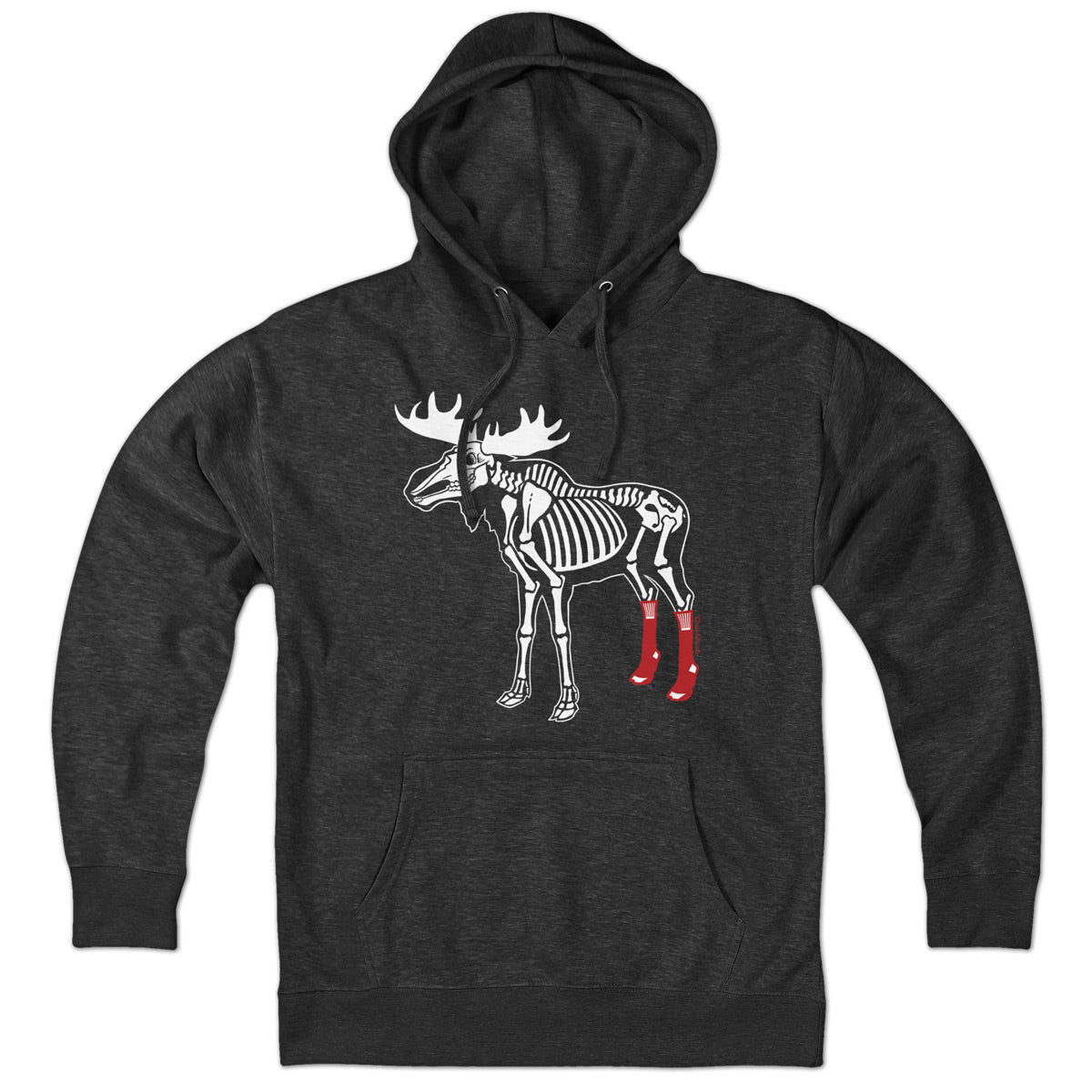 Socks On Moose Skeleton Hoodie