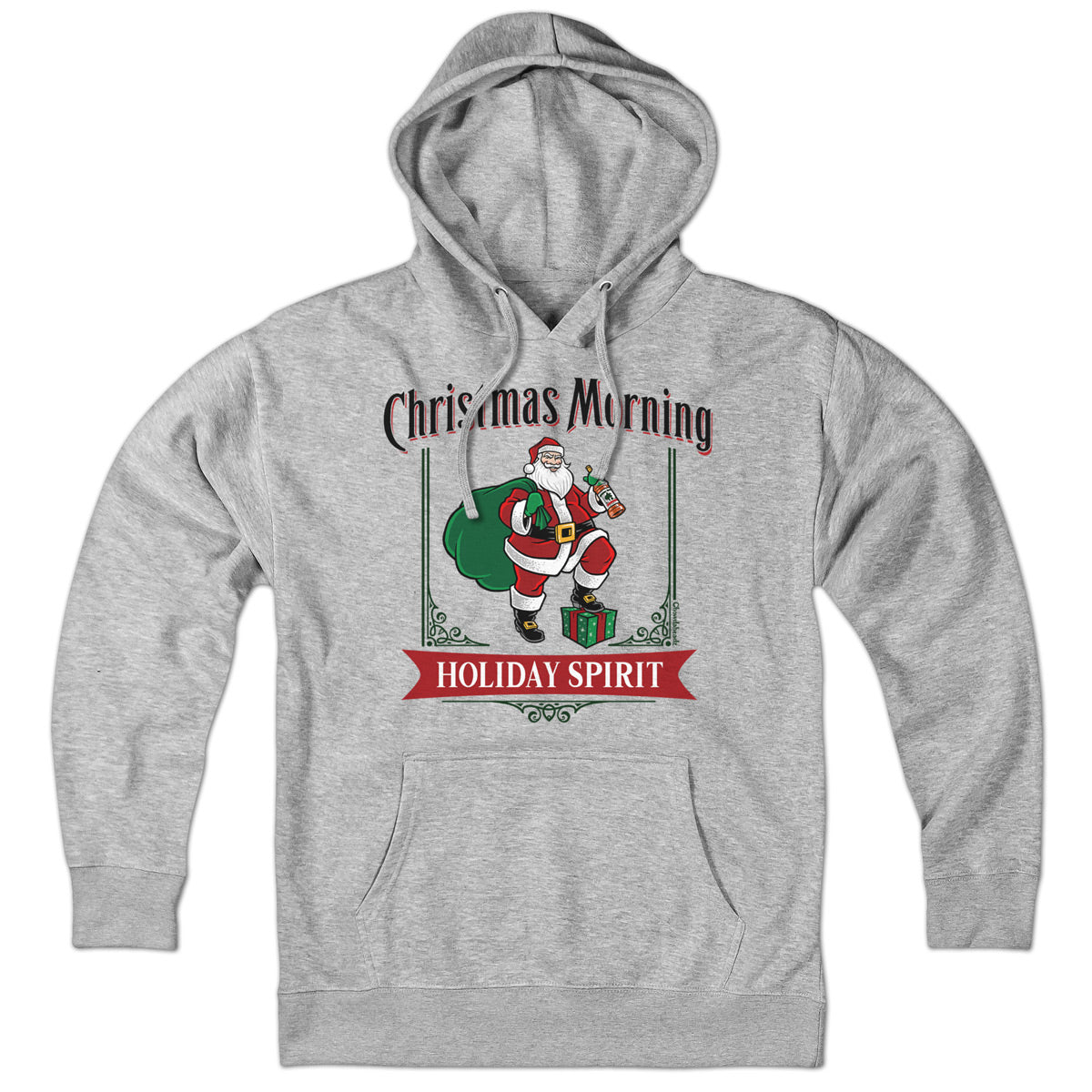 Christmas Morning Holiday Spirit Label Hoodie