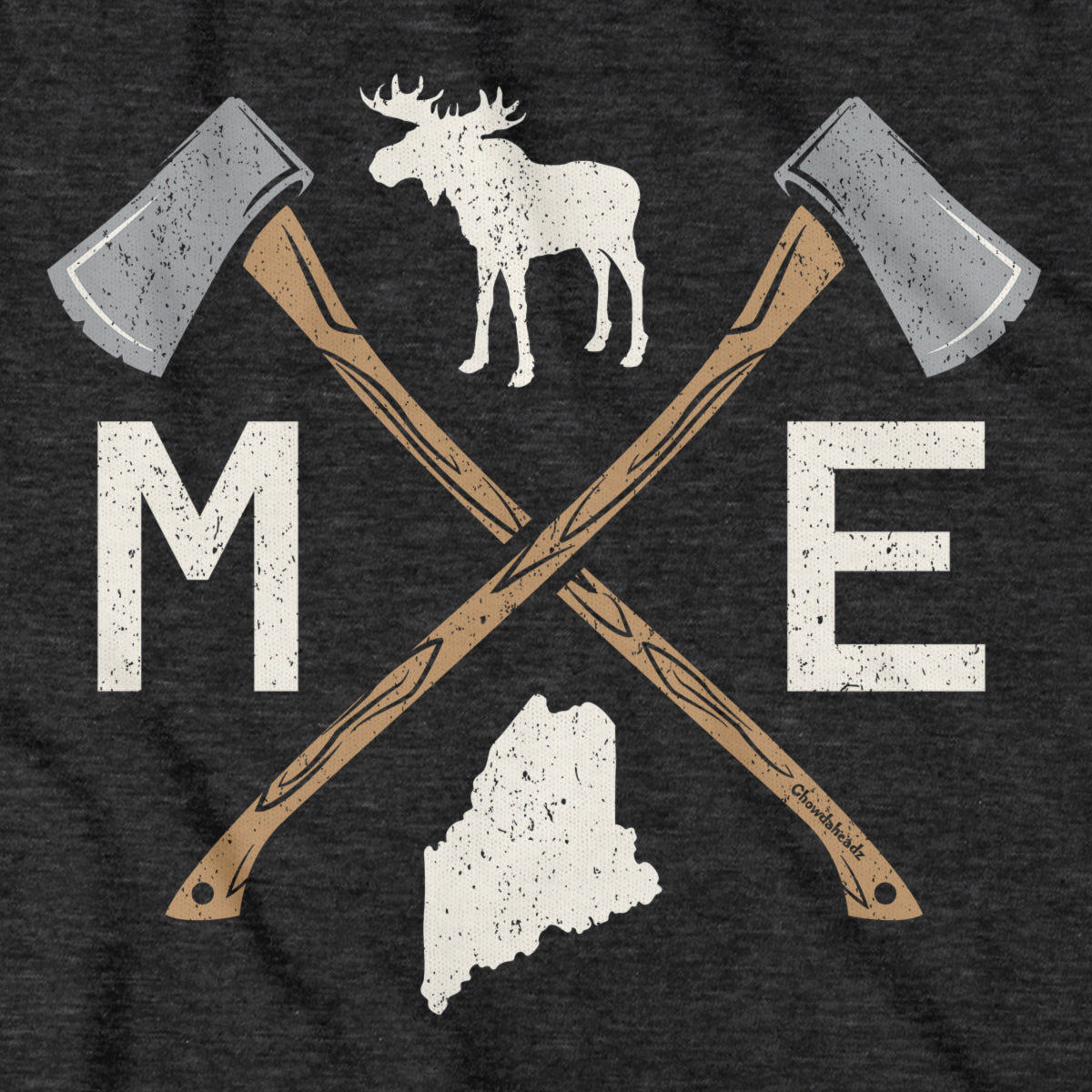 Maine Moose Axed Out Hoodie