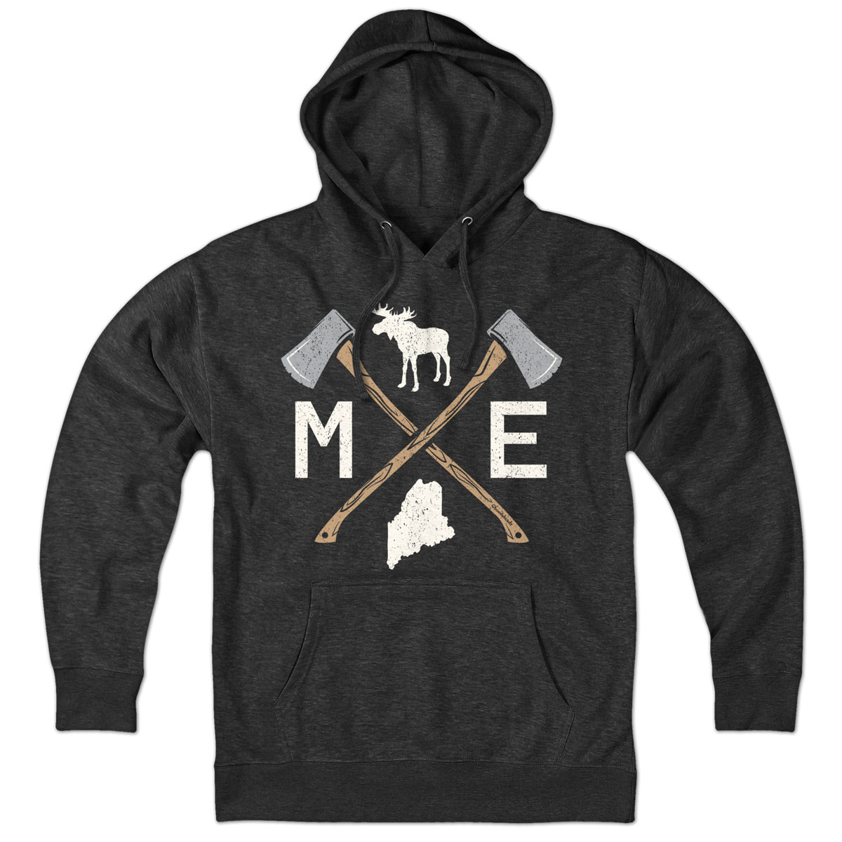 Maine Moose Axed Out Hoodie