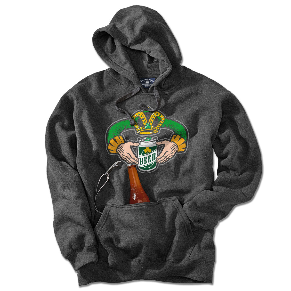 Irish Beer Claddagh Tailgater Hoodie