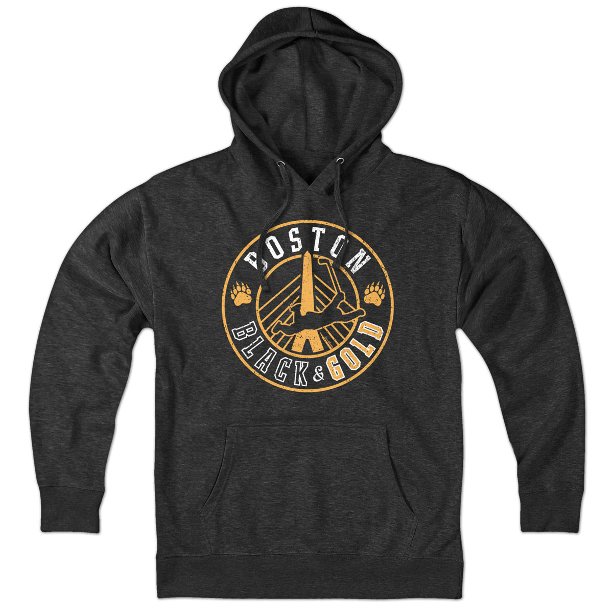 Boston Black & Gold Hockey Seal Hoodie