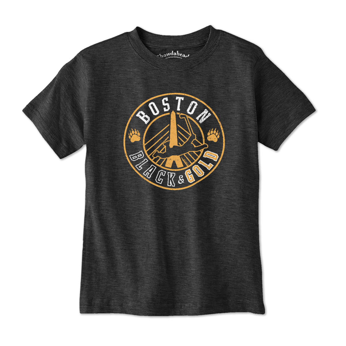 Boston Hockey Black & Gold Seal Youth T-Shirt