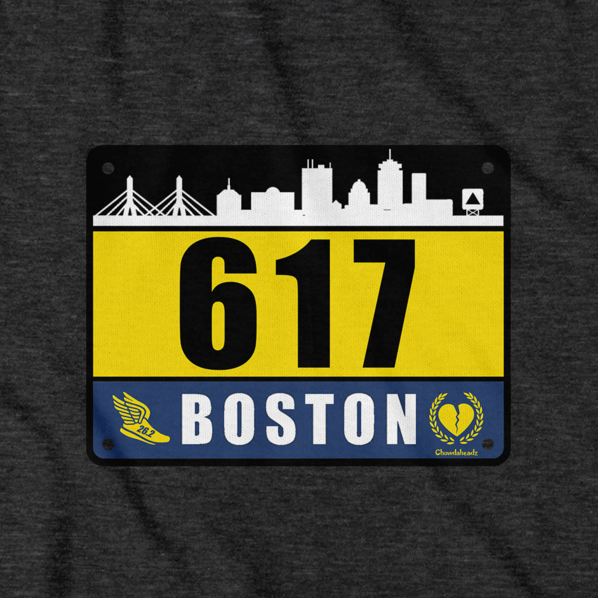 617 Boston Race Bib Hoodie